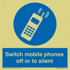 Switch mobile phones off or to silent